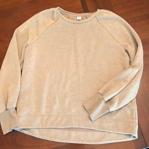 Old Navy tan sweatshirt (no hood)